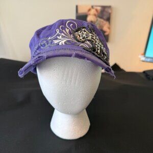 Purple Casual Hat with sparkling detail